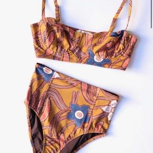 NWT Ulla Johnson Medium Zahara Bikini bottom in citrine
